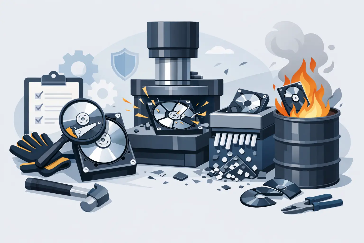 How to Destroy Hard Drives Safely