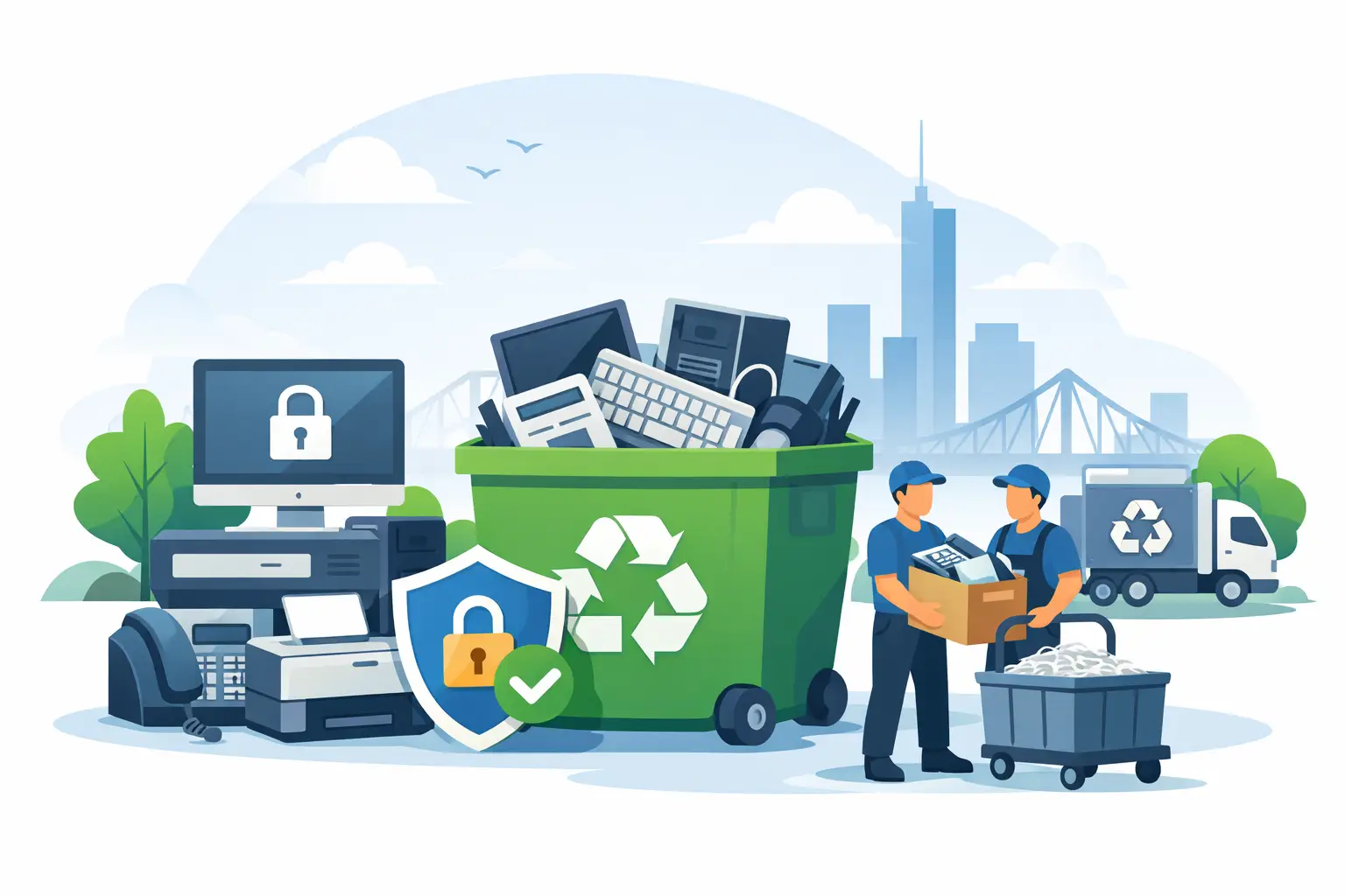 Secure Office Equipment Recycling for Brisbane