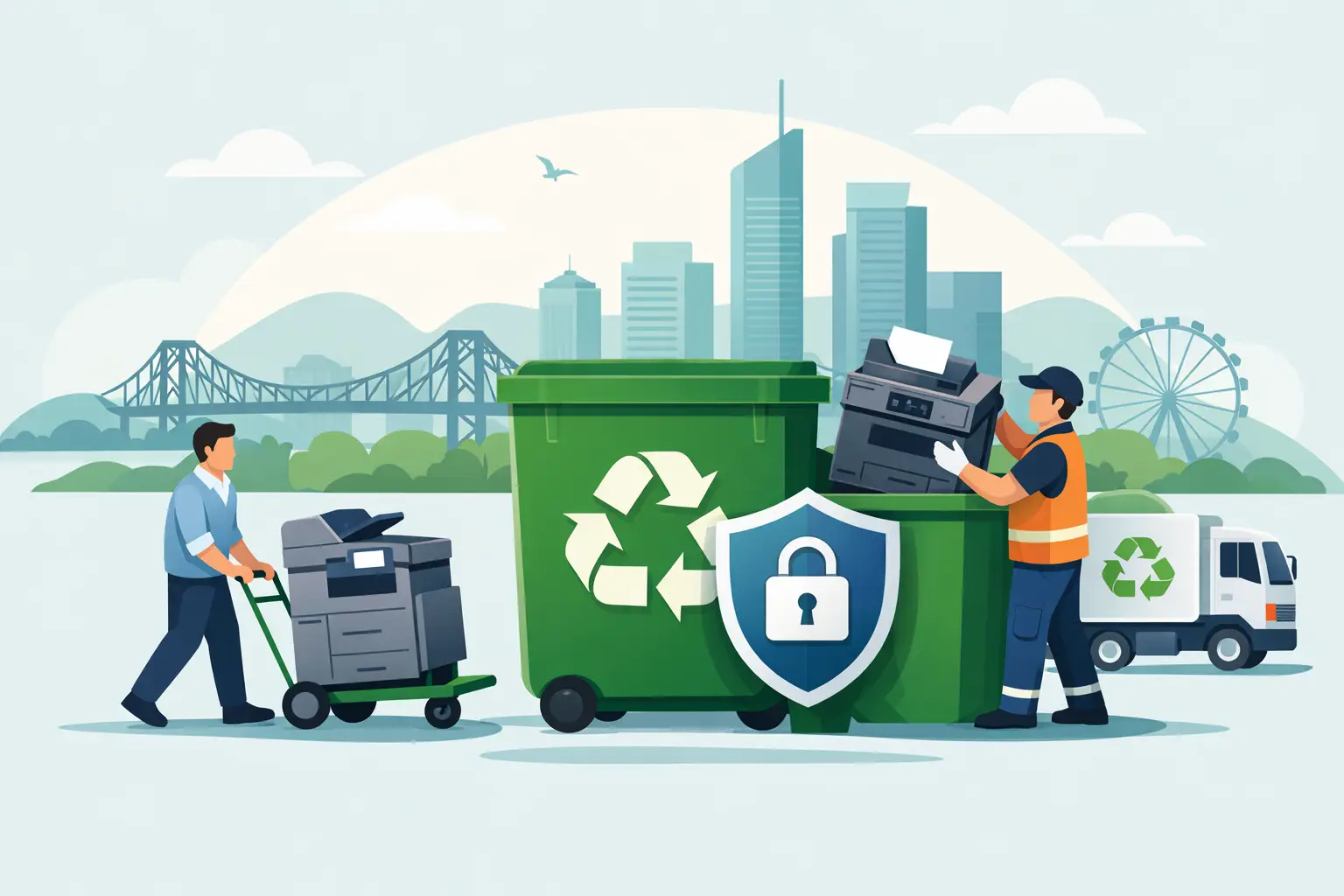 How to Recycle Office Printers Securely in Brisbane