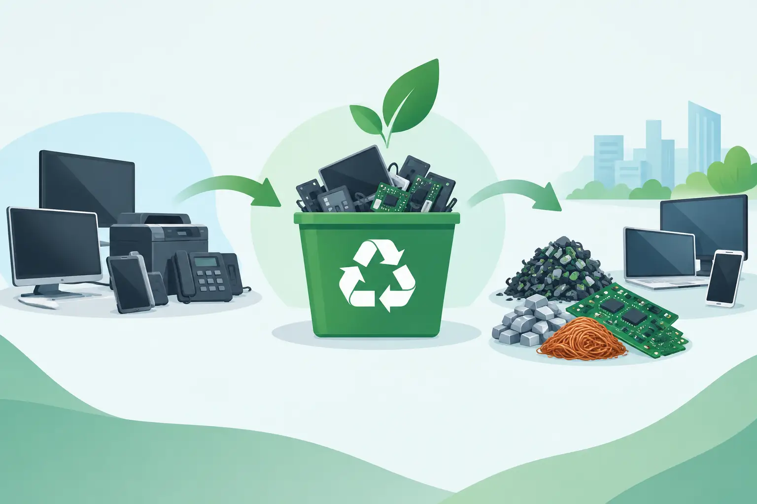 What Happens to Recycled Business Electronics?